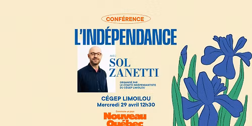 Conf\u00e9rence Nouveau Qu\u00e9bec au C\u00e9gep Limoilou : pour un Qu\u00e9bec vert, libre et solidaire