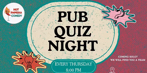 Hot Paprika Pub Quiz Night