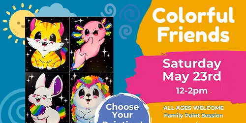 Kids Paint Session: Colorful Friends