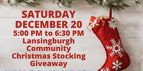 Lansingburgh Community Christmas Stocking Giveaway