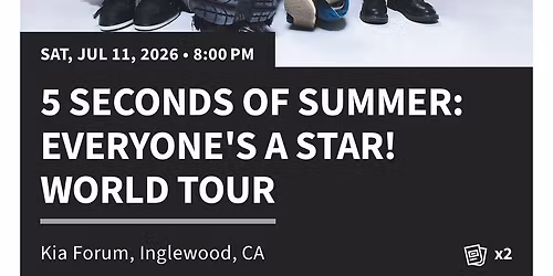 5 Seconds of Summer Inglewood Tickets