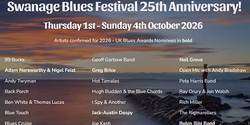 Swanage Blues Festival 25th Anniversary