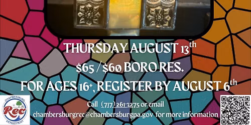 August Stained Glass Workshop- Window