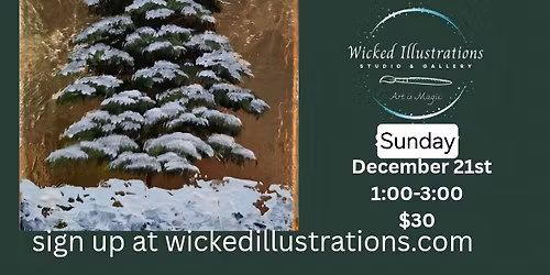 Winter Tree Paint Party