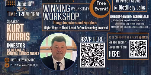 Winning Wednesday Workshop: Kurt Norris, Investor