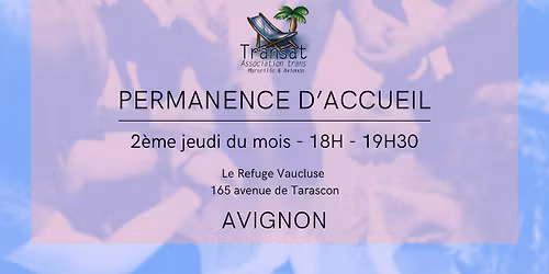 Permanence d'accueil Avignon - en non-mixit\u00e9 trans \/ NB \/ en questionnement