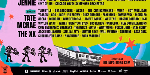 2026 Lollapalooza - 2 Day Pass at Hutchinson Field at Grant Park