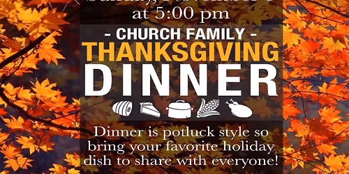 Church Family Thanksgiving Dinner