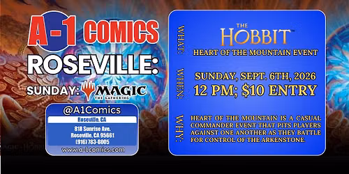 RSVL: The Hobbit "Heart of the Mountain" Event $10