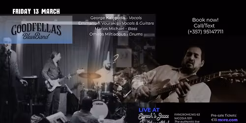 GOODFELLAS BLUES BAND LIVE AT SARAH'S