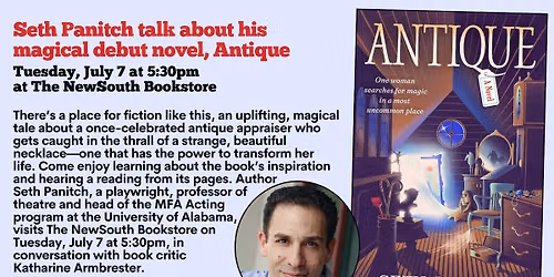 Seth Panitch talk about his magical debut novel, Antique