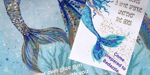 A "Mermaid's Tail" with shiny things paint event