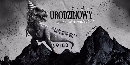 Urodzinowy Wieczorek Winylowy z Radiosup\u0142em \ud83e\udd96\ud83c\udf82