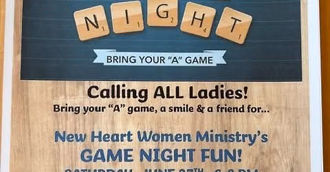 Women's Ministry Game Night