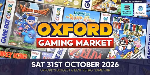 Oxford Gaming Market - Saturday 31 October 2026