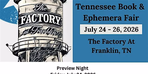 Tennessee Book and Ephemera Fair 2026