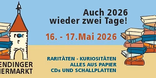 Endinger B\u00fcchermarkt 2026 - 2 Tage! 