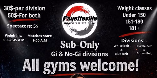 Fayetteville BJJ open