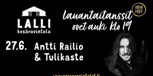 LAUANTAITANSSIT - Antti Railio & Tulikaste, vapaa p\u00e4\u00e4sy!