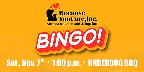 Because You Care Rescue BINGO!