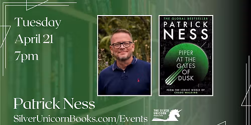 An Evening with Bestselling Author Patrick Ness!
