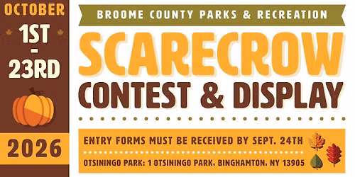 Broome County Parks 11th Annual Scarecrow Contest and Display 