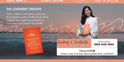 Writing & Creativity Workshop With Nidhi Kush Shah