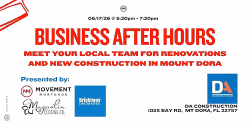 Business After Hours - Build, Renovate & Finance