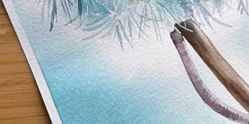 Harvest Mouse on a Dandelion Watercolour Workshop with Rita Gould 