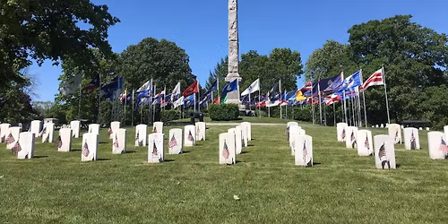 Flag placement for Memorial Day