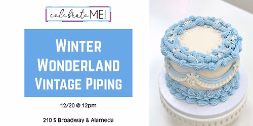 Winter Wonderland Vintage Piping: Cake Decorating