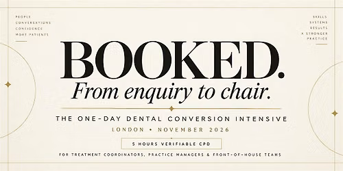 BOOKED. From enquiry to chair.