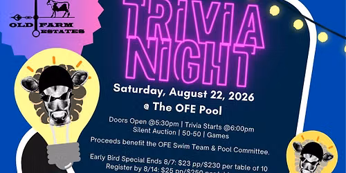 2026 Annual Trivia Night & Silent Auction