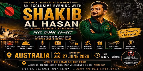 An Exclusive Evening With Shakib Al Hasan