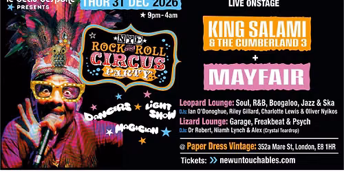 NYE Rock and Roll Circus Party - London