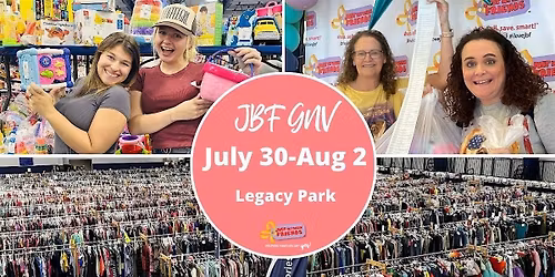 JBF Kids' MEGA Sale July 30-August 2