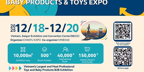 2025 IBTE HO CHI MINH INTERNATIONAL BABY PRODUCTS&TOYS EXPO
