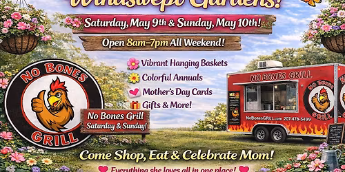 Mother\u2019s Day Weekend at Windswept Gardens! \ud83c\udf38\ud83d\udc90