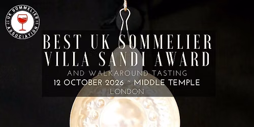 Best UK Sommelier \/ Villa Sandi Award 2026