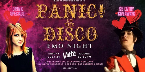 Panic! at the Disco \u2022 EMO NIGHT