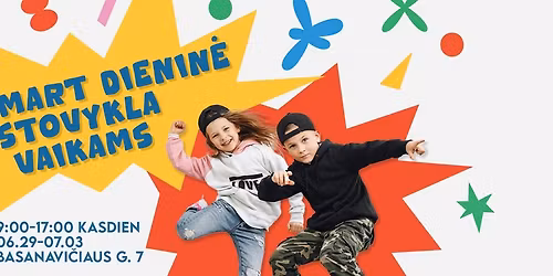 Dienin\u0117 vasaros stovykla vaikams SMART studijoje 2026