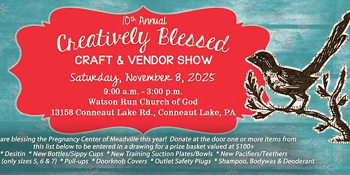 Creatively Blessed Craft & Vendor Show 2025