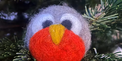 Needlefelt - Christmas bauble or Gonk