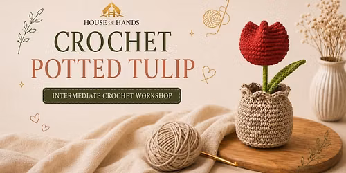 Crochet Potted Tulip