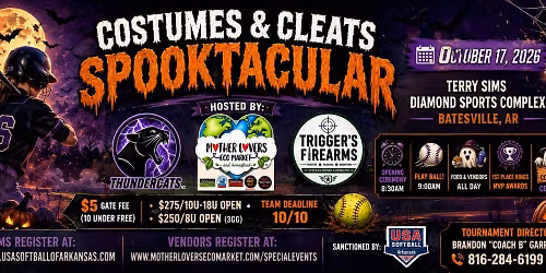 "Costumes & Cleats Spooktacular" Softball Tourney & Market