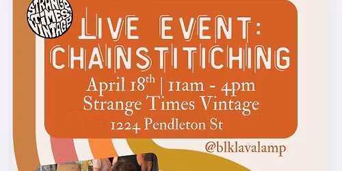 Live Chain Stitching w\/ blk lava lamp