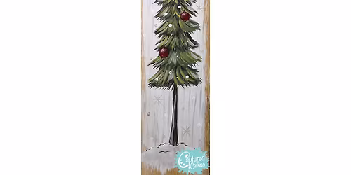 Christmas Forest Tree Porch Sign Paint Party!