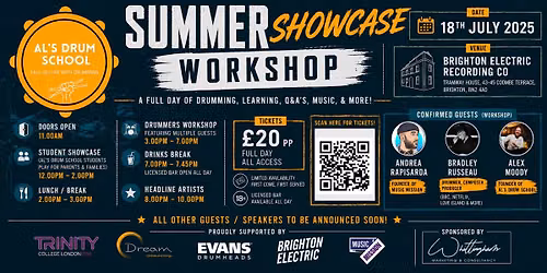 Summer Drum Showcase & Workshop - Hosted by Al's Drum School