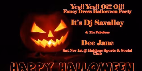 Haldens Sports & Social Halloween Fancy Dress Party