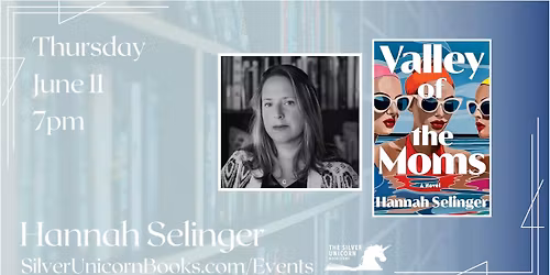 An Evening with Author Hannah Selinger!
